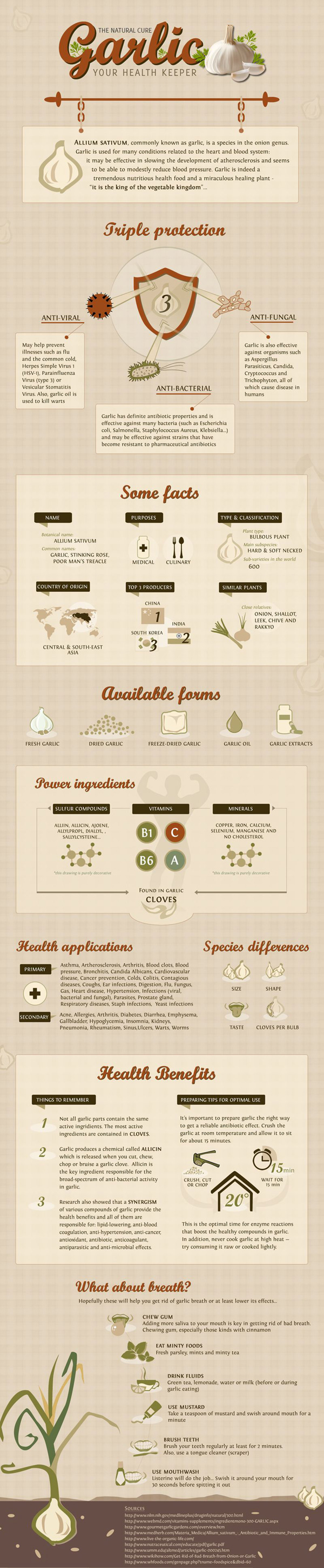 Survival benefits of garlic